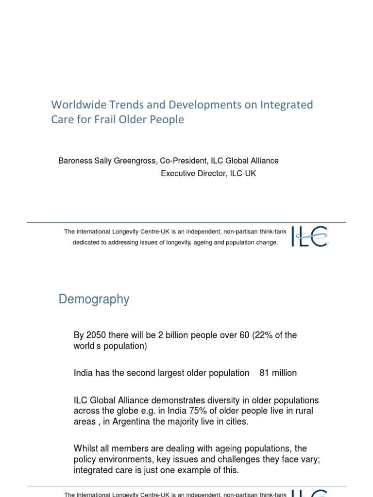 Worldwide Trends and Development in The Care of Older Person | PDF ...