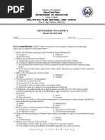 Q1 G8 FIRST PLACEMENT TEST IN MAPEH 8 2021-2022