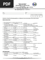 Q3 G8 Third Placement Test IN MAPEH 8 2021-2022