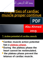 Properties of Cardiac Muscle Proper Continue: Abu Ahmed 2019