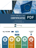 Events - (Paper) Data Protection Certification For GDPR A 15-10-19