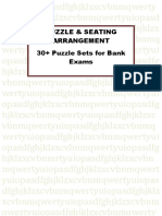 Puzzle & Seating Arrangement 30+ Puzzle Sets For Bank Exams