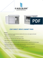 Cdif Direct Drive Cabinet Fans: Features