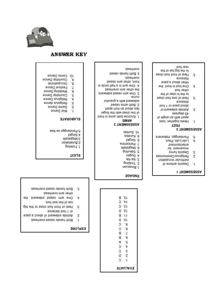 Week 1 - H.O.P.E. 3 (Answers) | PDF | Performing Arts | Dances