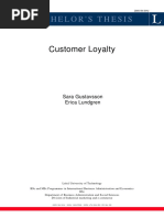 Bachelor'S Thesis: Customer Loyalty