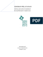 Pdfcoffee.com Pedoman Pelayanan Instalasi Gawat Darurat Rs Baptis Batu Tahun 2013 PDF Free