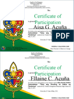 Certificate Participation