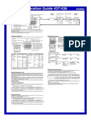 Casio CA-53W Watch Manual | Computer Engineering