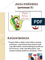 Ragam Bahasa Baru