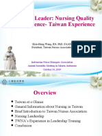 The Future Leader: Nursing Quality and Competence-Taiwan Experience