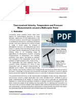 Time-Resolved Velocity, Temperature and Pressure Measurements Around A Multicopter Rotor