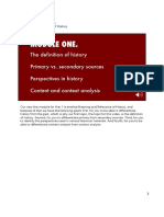 Hist 01. Module One.: Lesson 1.1. The Definition of History