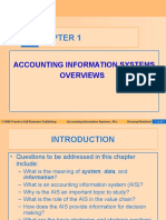 Hapter 1: Accounting Information Systems Overviews