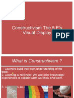 Constructivism The 5 E's Visual Display
