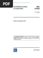 International Standard: Fault Tree Analysis (FTA)