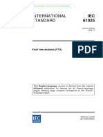 International Standard: Fault Tree Analysis (FTA)