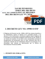 Diferencias de Pensiones Entre El Régimen Del Decreto