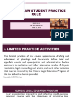 Revised Law Student Practice Rule: RULE 138-A A.M. NO. 19-03-24-SC JUNE 25, 2019