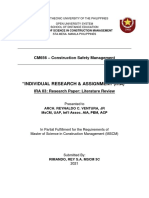 "Individual Research & Assignment (Ira) ": CM656 - Construction Safety Management