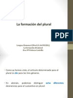 0011 Aleman. La Formacion Del Plural - Ma. Dolores Castrillo