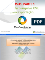 MeuProntuario - CADSUS - Gerando o Arquivo XML de Exportação