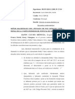 Acuse Rebeldia y Se Fije Puntos Controvertidos de Franco David Accidente