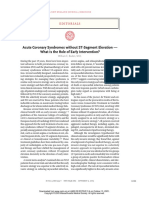 Acute Coronary Syndromes Without ST-Segment Elevation - What Is The Role of Early Intervention?