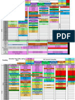 Ramadan Timetable