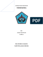 Laporan Hasil Praktikum Termokimia