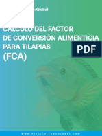 FCA factor de conversión alimenticia tilapia