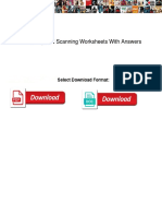 Skimming and Scanning Worksheets With Answers