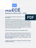 Regulación de las pruebas POCT en Colombia