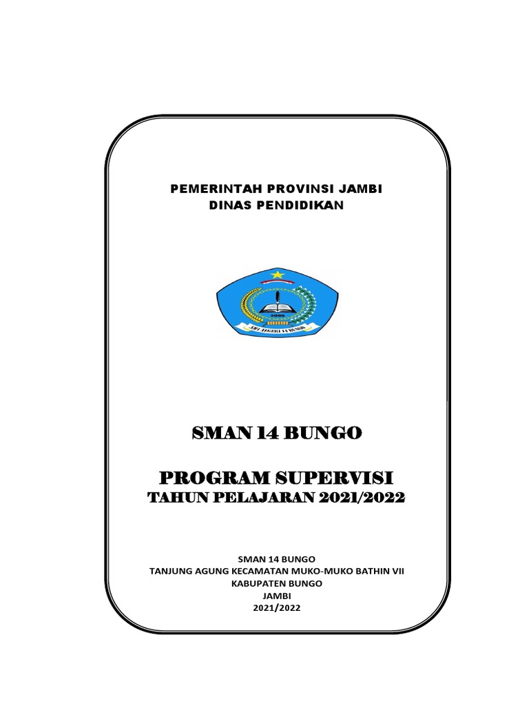Program Supervisi Akademik SMAN 14 Bungo | PDF