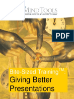 Bite-Sized Training:: Giving Better Presentations