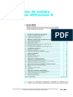 p1080 Caractérisation de Solides Cristallisés Par Diffraction X