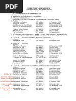 Criminal Law Review: (Course Outline/Syllabus)