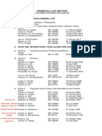 Criminal Law Review: (Course Outline/Syllabus)