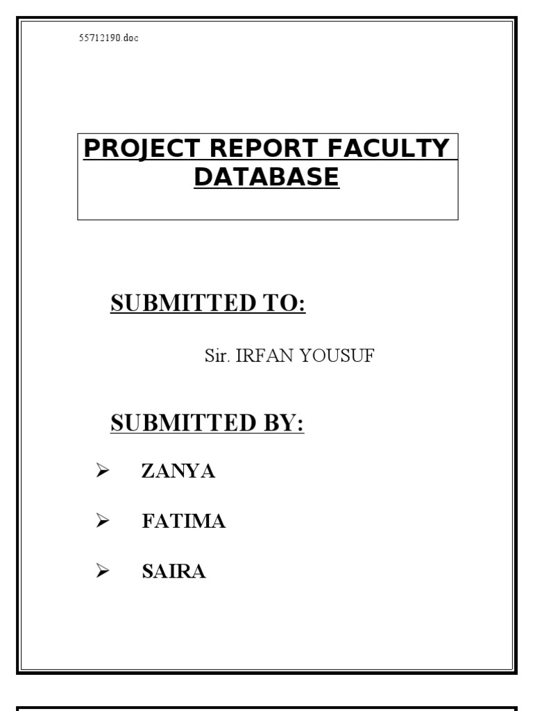 Faculty Database Management | PDF