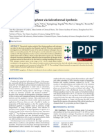 Solvoterma Synthesis N Doped Graphen