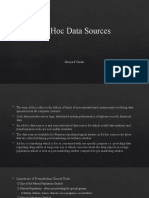 Ad Hoc Data Sources