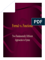 Formal Vs Functional