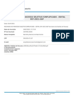 Recursos Do Processo Seletivo Simplificado - Edital 007-2021-SGP