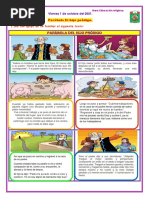 1 de Octubre-Ficha de Educación Religiosa-Primer Grado