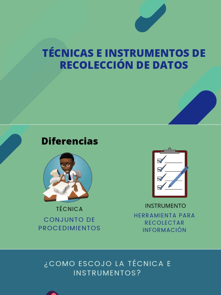 Técnicas e Instrumentos de Recolección de Datos | PDF