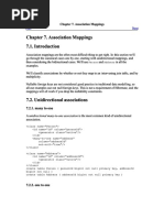 Chapter 7. Association Mappings Chapter 7. Association Mappings