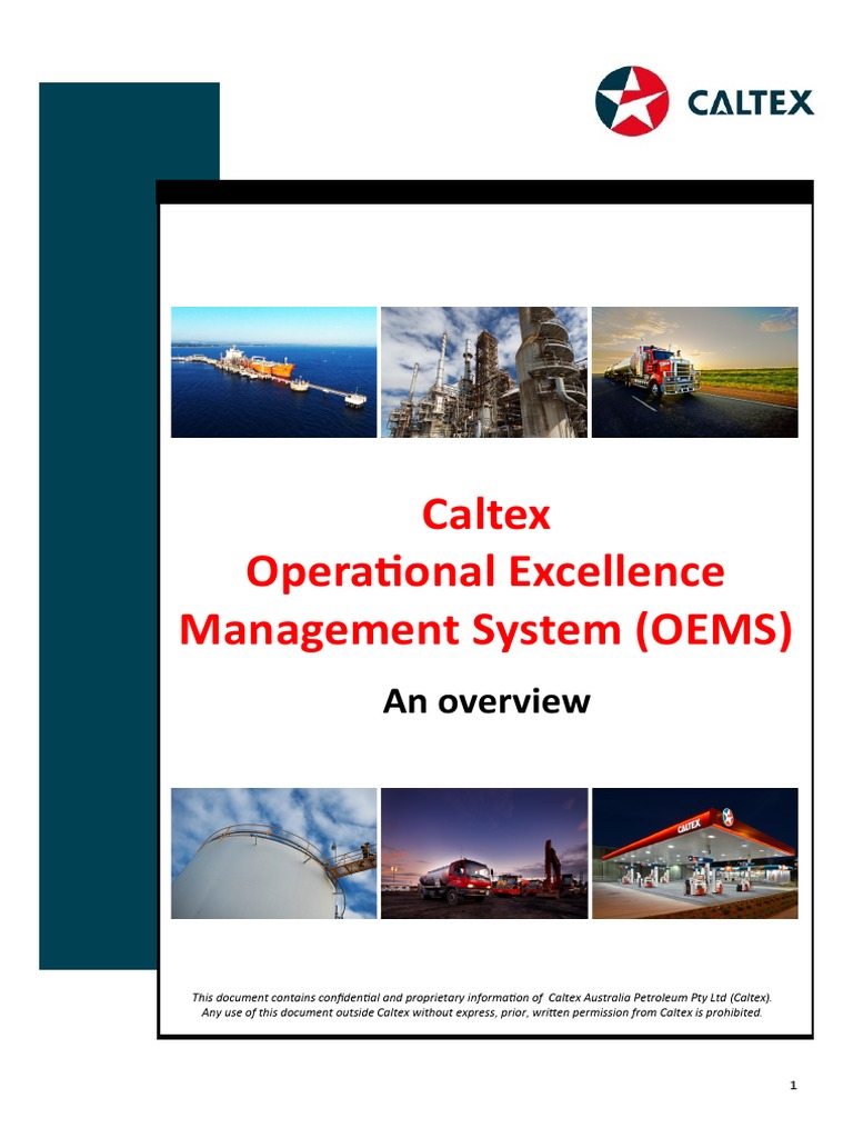 Caltex Operational Excellence Overview | PDF | Risk | Safety