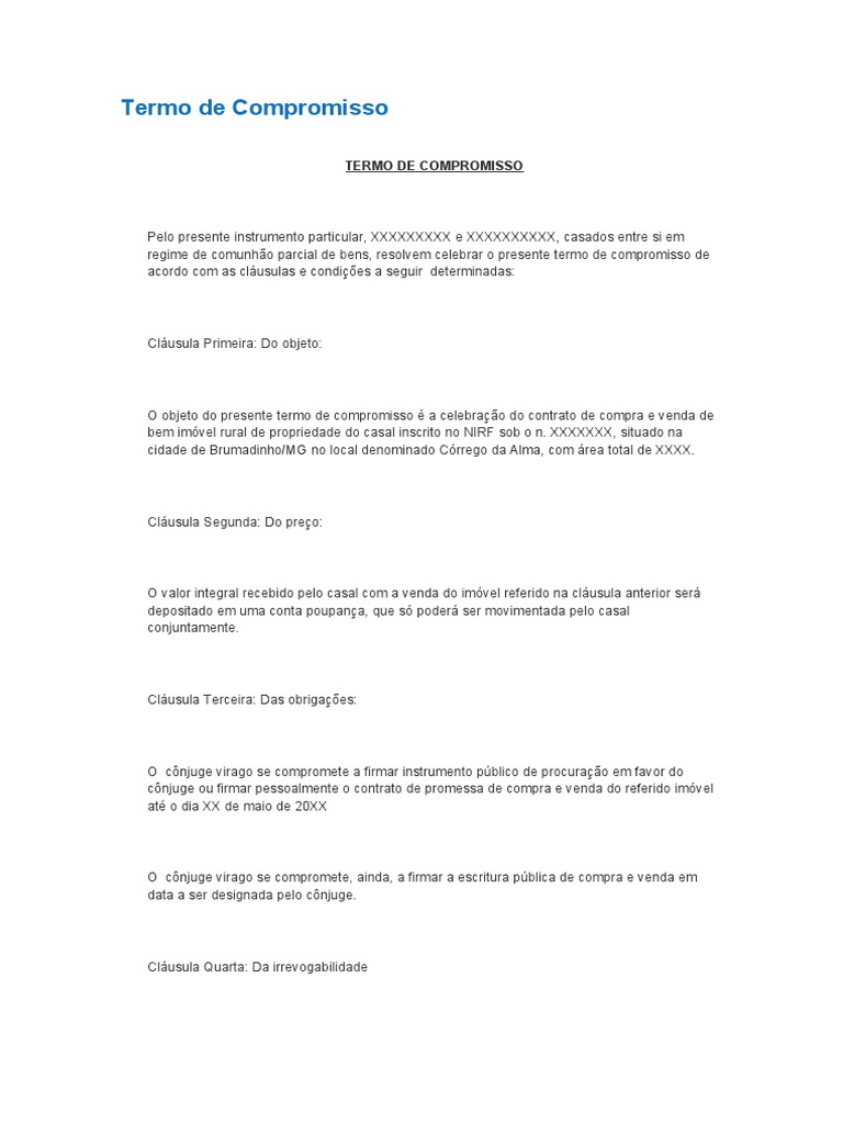 Contrato de Compromisso | PDF