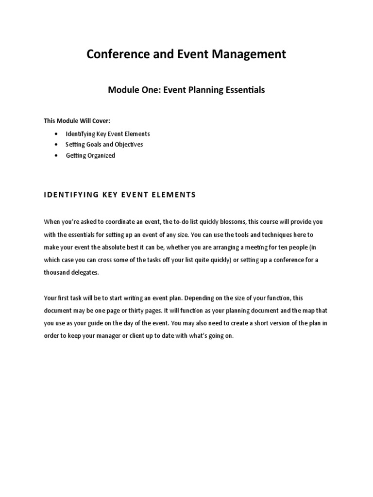 Event Planning Essentials Guide | PDF | Foods | Lunch