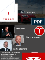 Tesla Motars: Presentation by Manish and Rahul