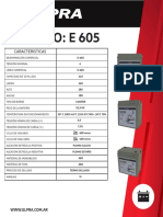 ELPRA E-605 - Hoja de Datos